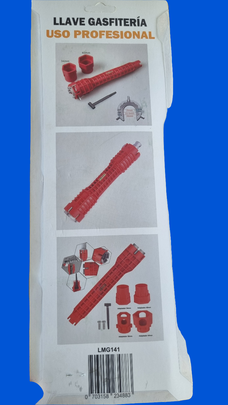 Llave Multifunción Gasfitería 14 en 1