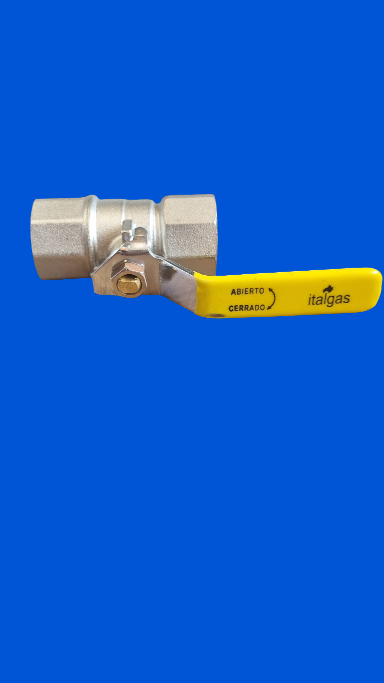 Llave de Paso Bola Manilla Amarilla 3/4"