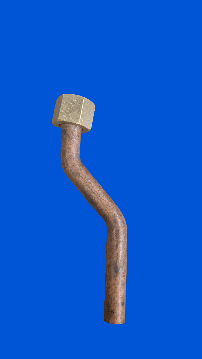 Cola Calefón 1/2" Excéntrica XL 14cm