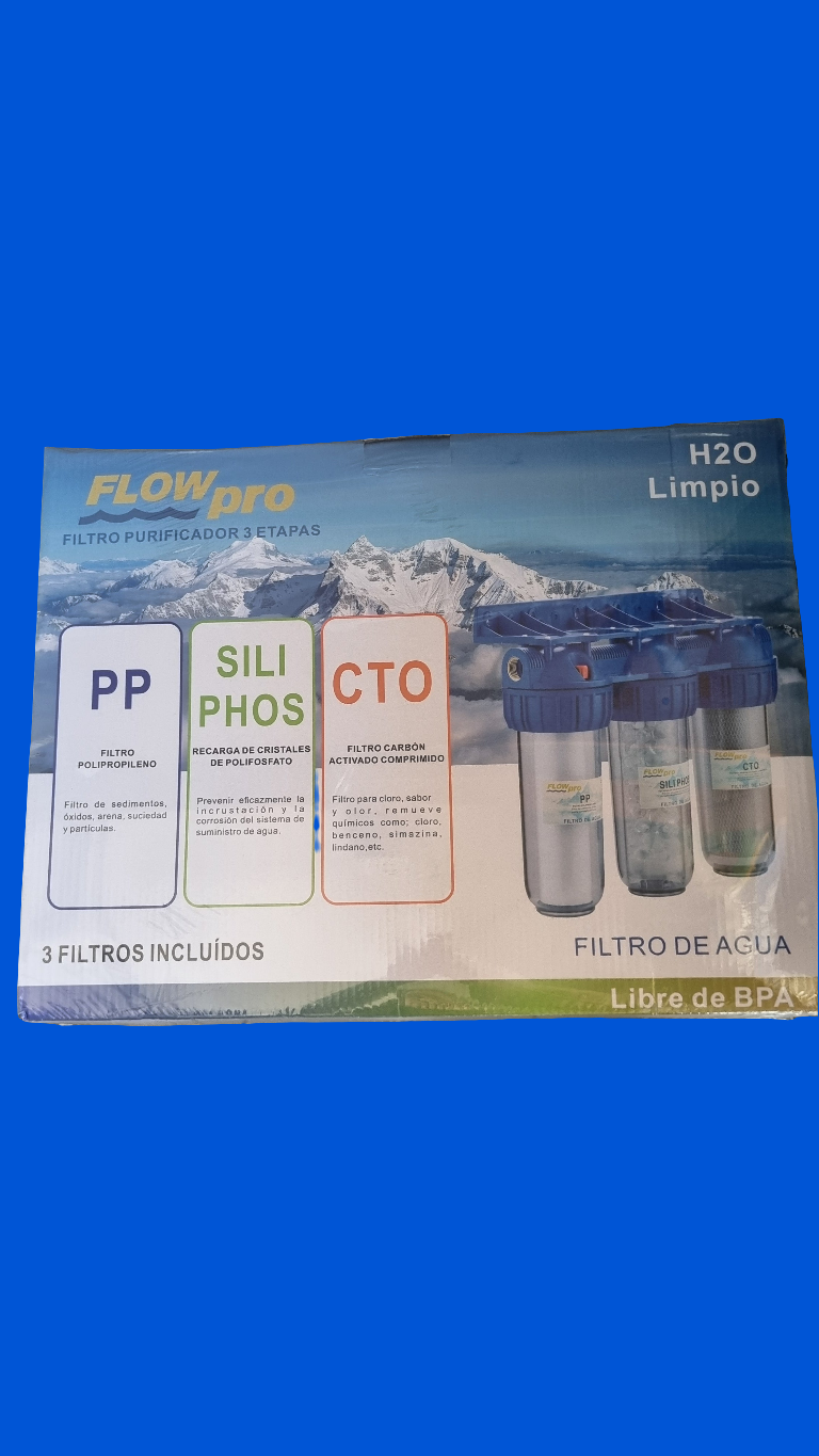 Filtro purificador 3 etapas