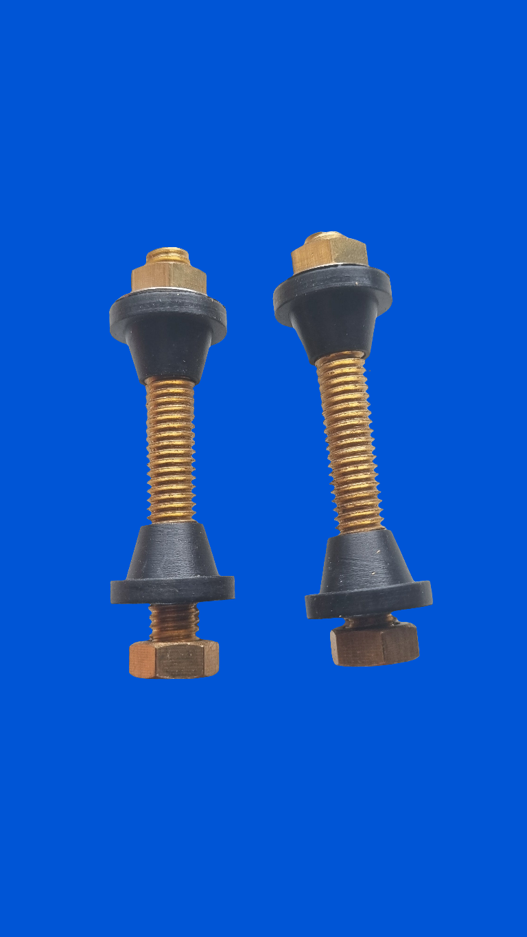 Kit 2 pernos 3/8" estanque-taza medianos