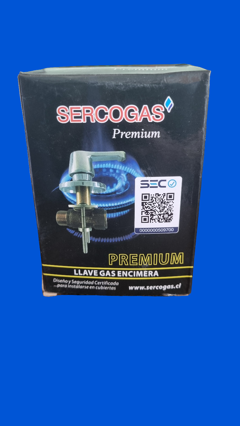 Llave de paso gas encimera 1/2" HI HE Certificada