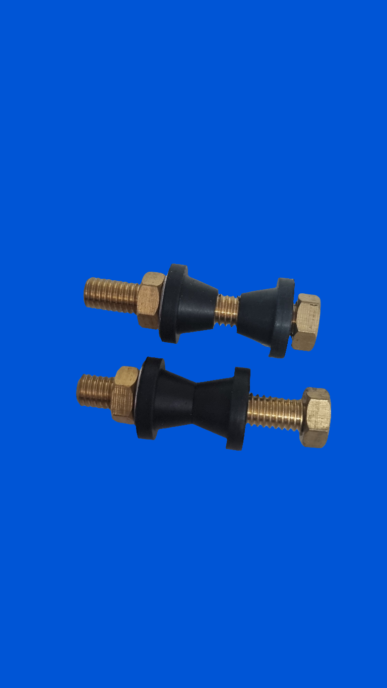 Kit 2 pernos 3/8" estanque-taza cortos