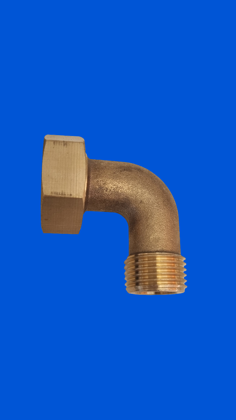 Cola de calefón codo volante 3/4"x1/2" Junkers