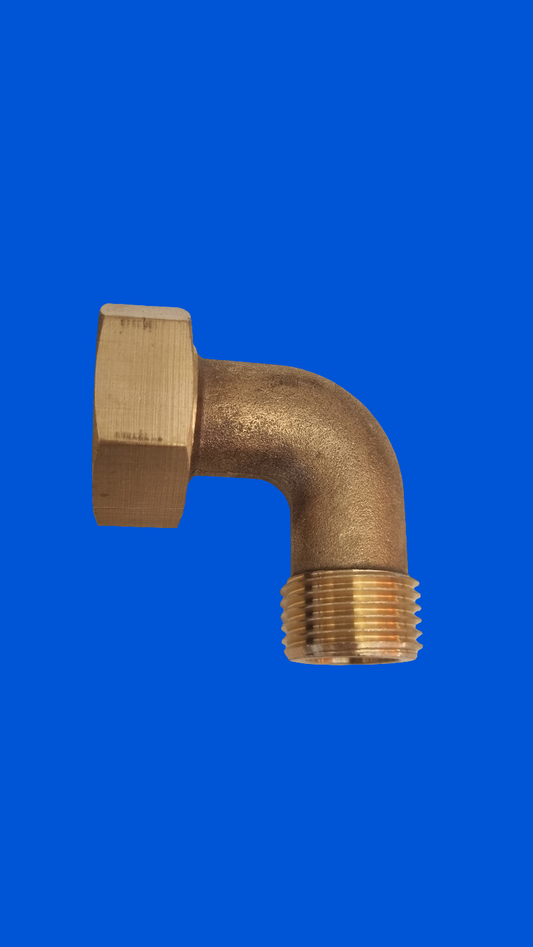 Cola de calefón codo volante 3/4"x1/2" Junkers