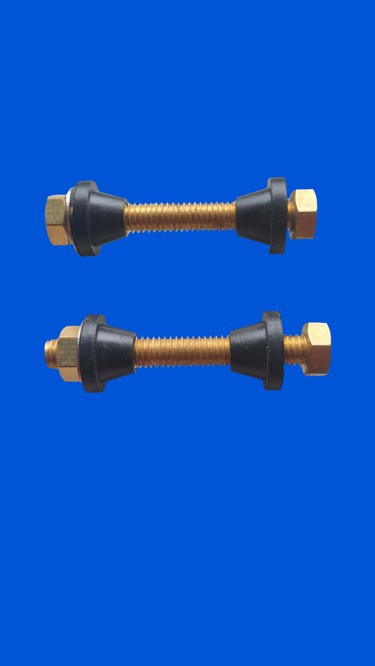 Kit 2 pernos 3/8" estanque-taza medianos